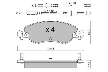 Комплект тормозных колодок AISIN BPCI-1006